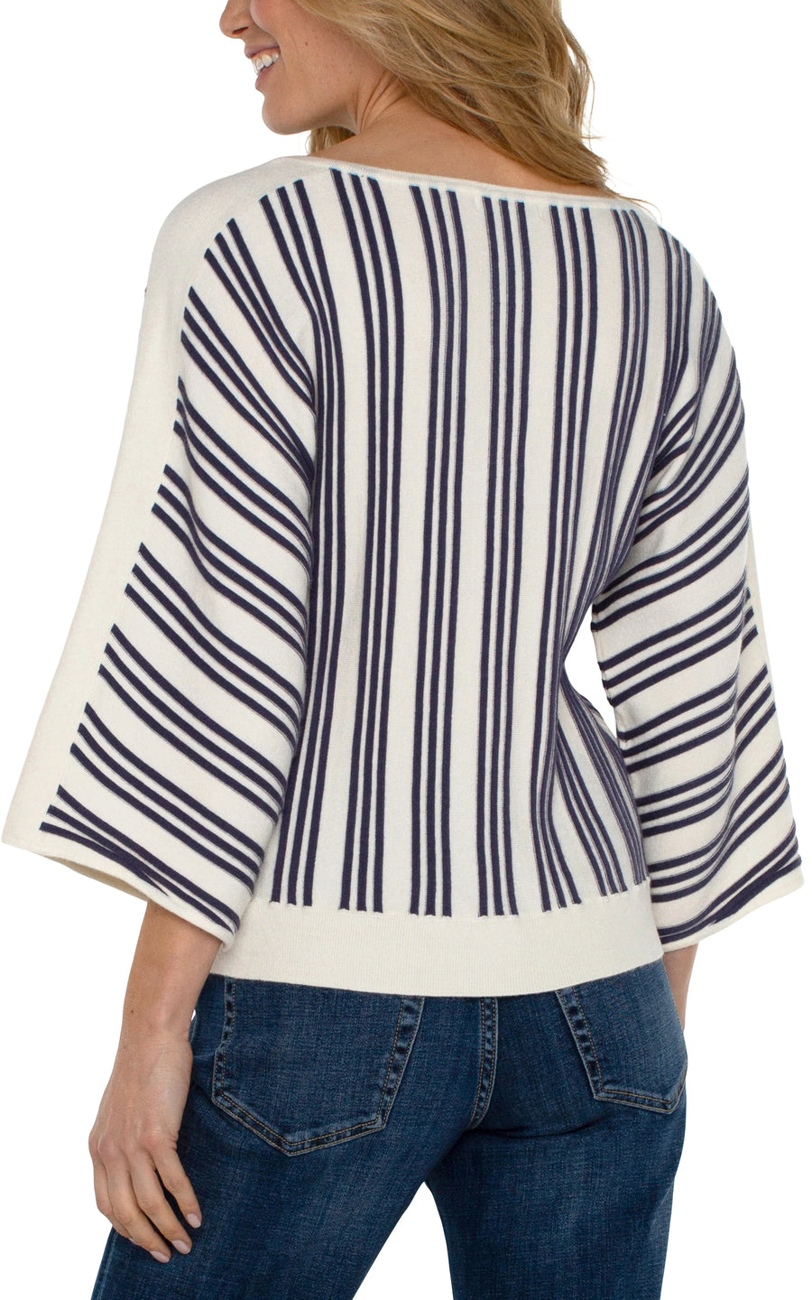 LP8B34SK12 Dolman 3/4 Slv W/Vertical Stripe Detail