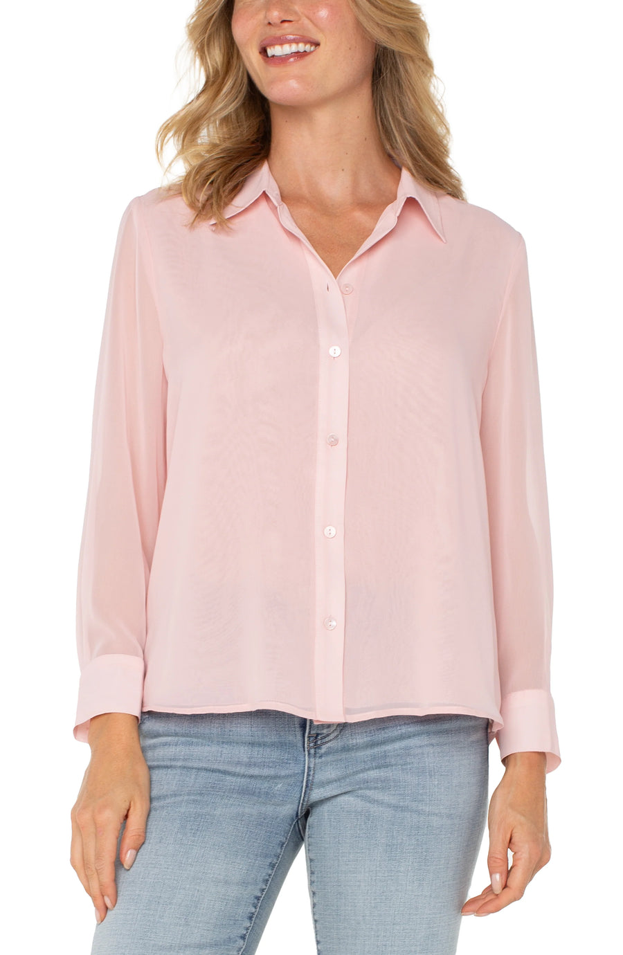 LP8E02 Pleated Back Blouse