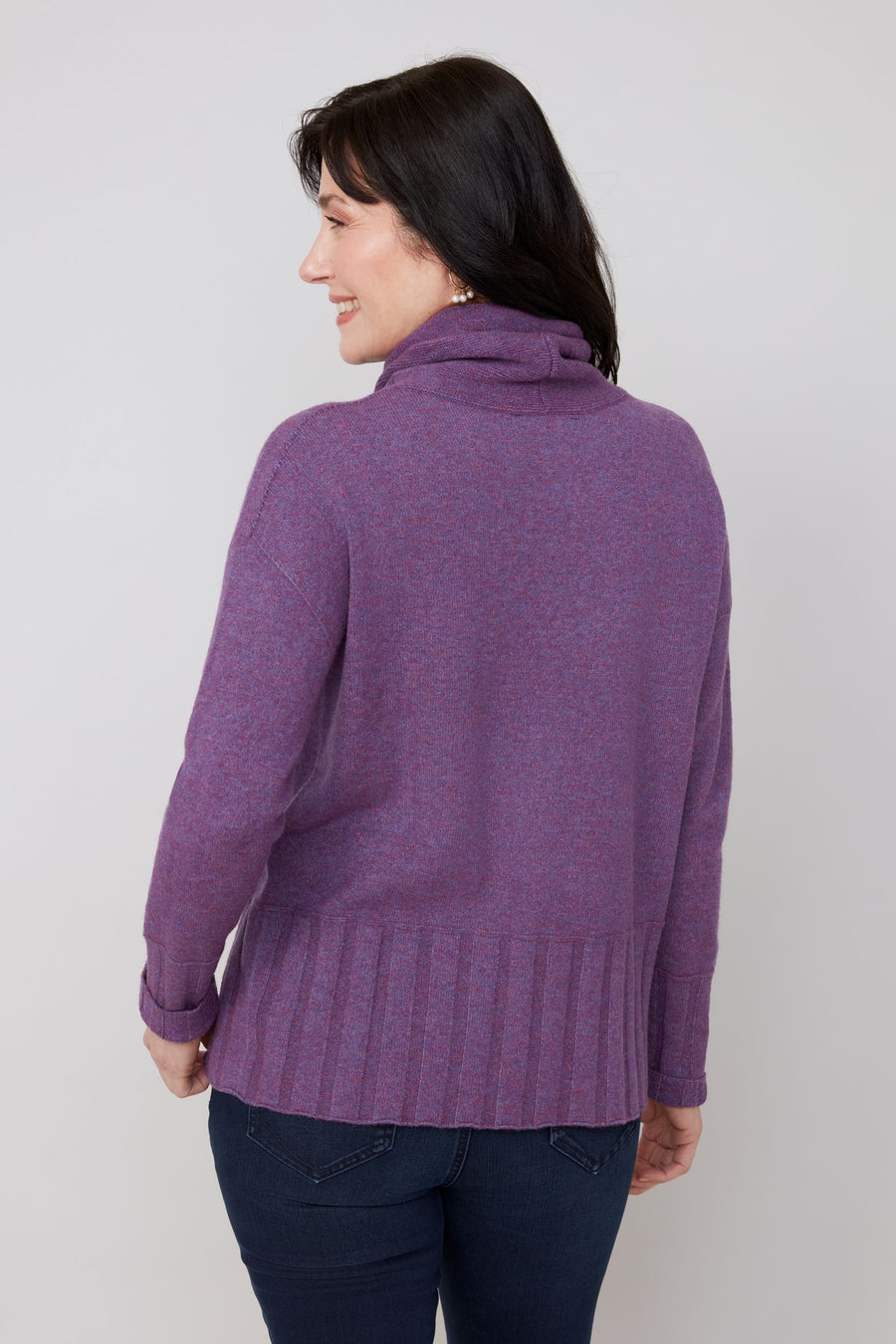 REN6940 Funnel Neck Sweater W/Ties