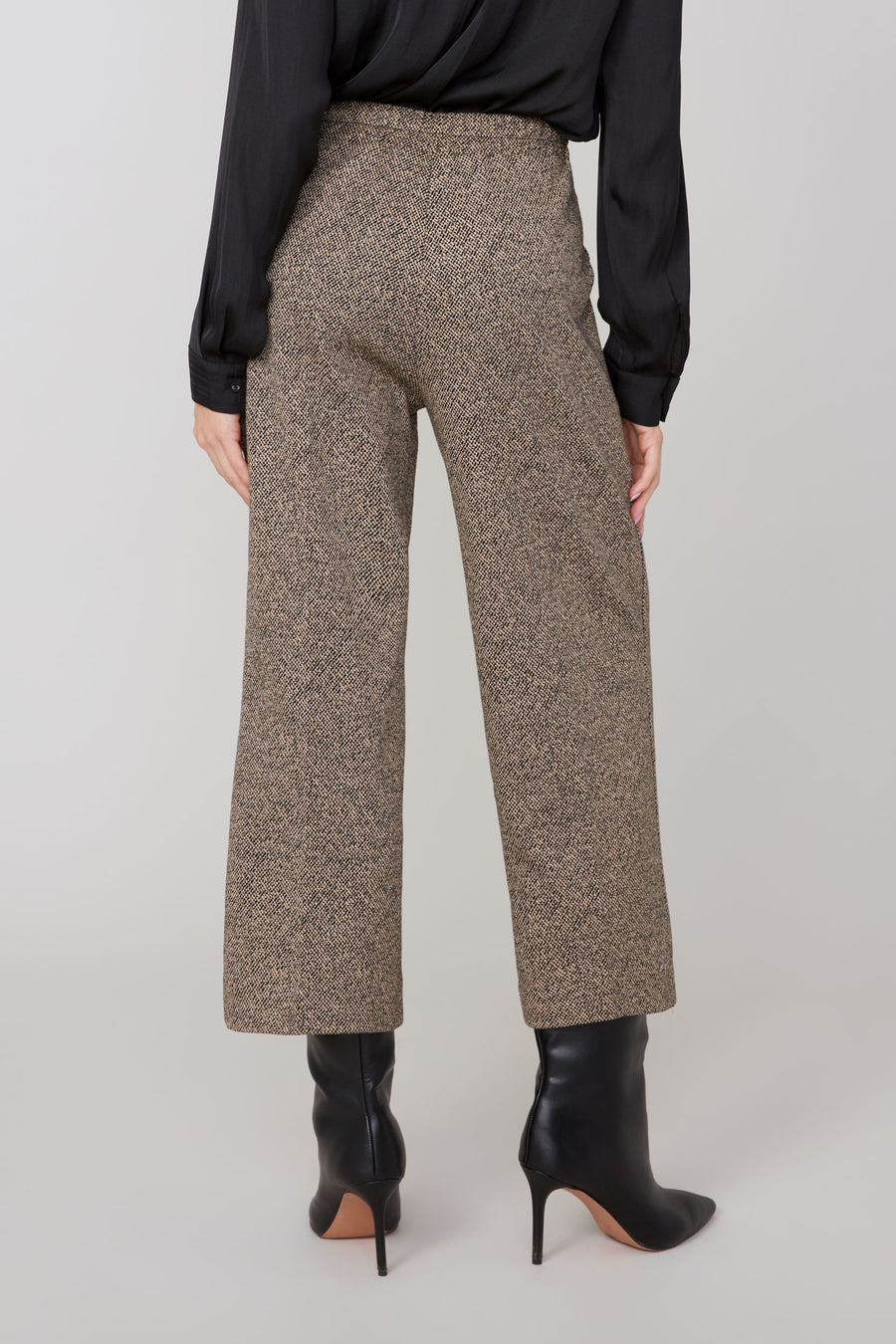 REN8124 Crop Pull On Tweed Pant
