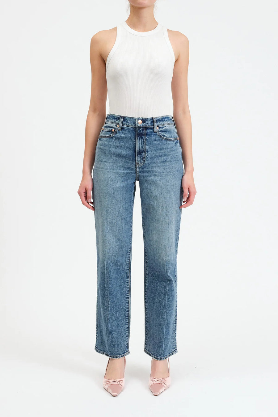 DZ00016203 Sundaze High Rise Vintage Straight Jean