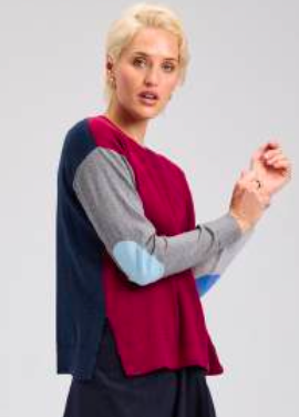 ZP7511U Elbow Instrsia Sweater