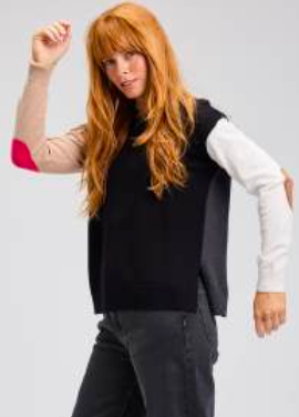 ZP7511U Elbow Instrsia Sweater
