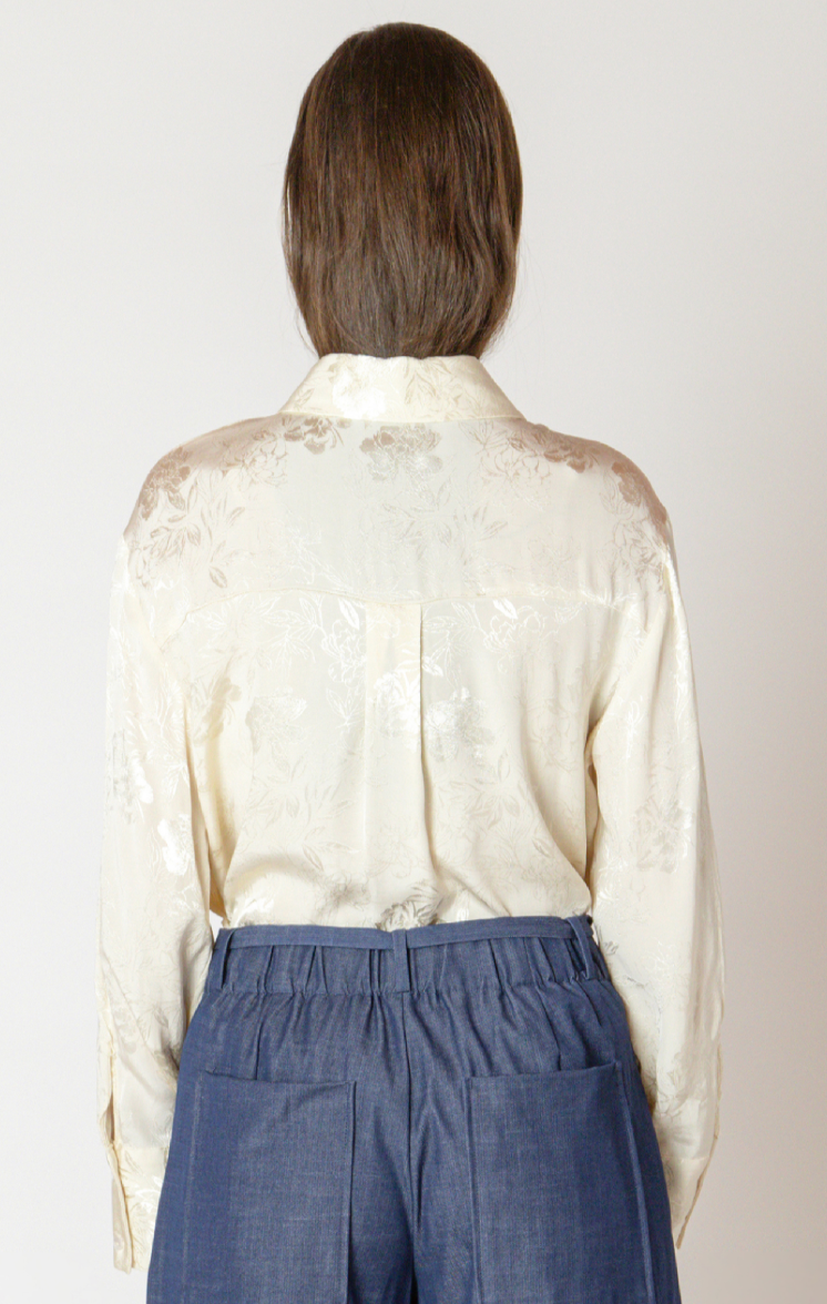 BT2623707 Floral Jacquard Blouse