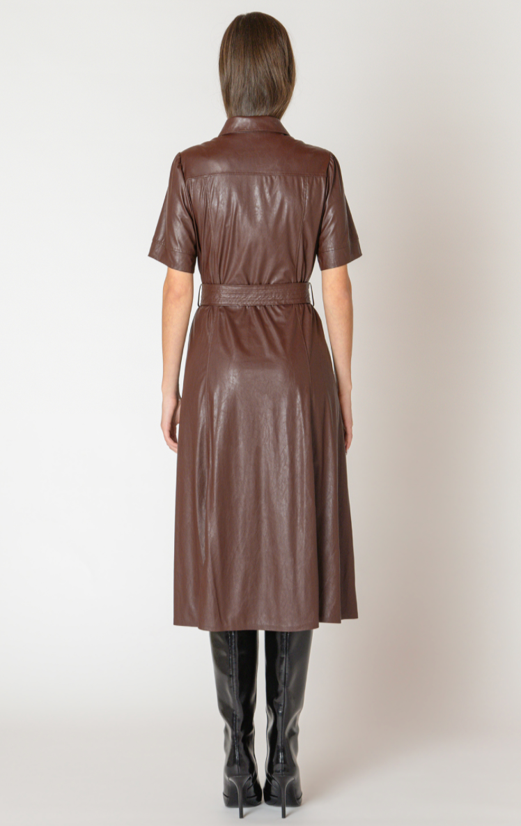 BT2622003 Belted Shirt Dress