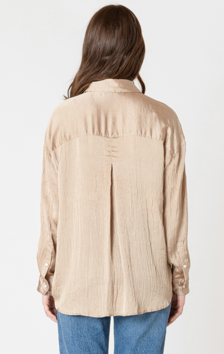 BT2623710 Crinkle Effect Satin Blouse