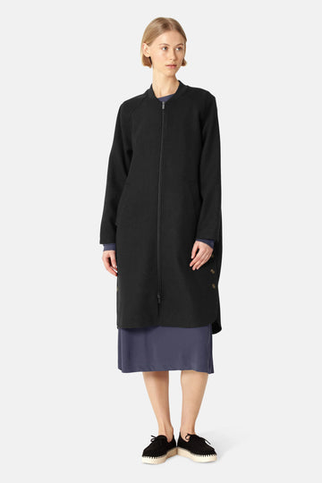 IJWoolen02 Long Zippered Coat
