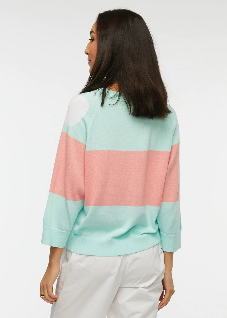 ZP6419u Spot-Stripe Sweater