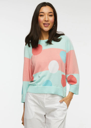 ZP6419u Spot-Stripe Sweater