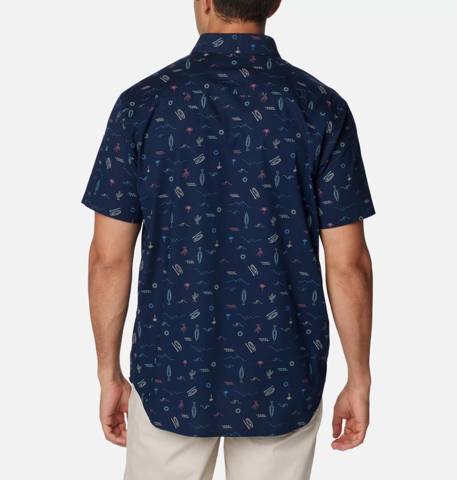 AM0094 Rapid Rivers Printed S/S Shirt - kc clothing