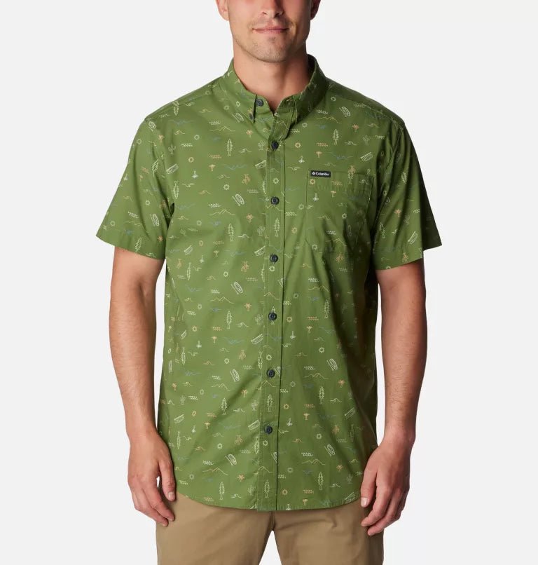 AM0094 Rapid Rivers Printed S/S Shirt - kc clothing
