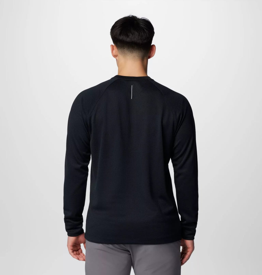 AM4563 Black Mesa Waffle Knit Crew - kc clothing