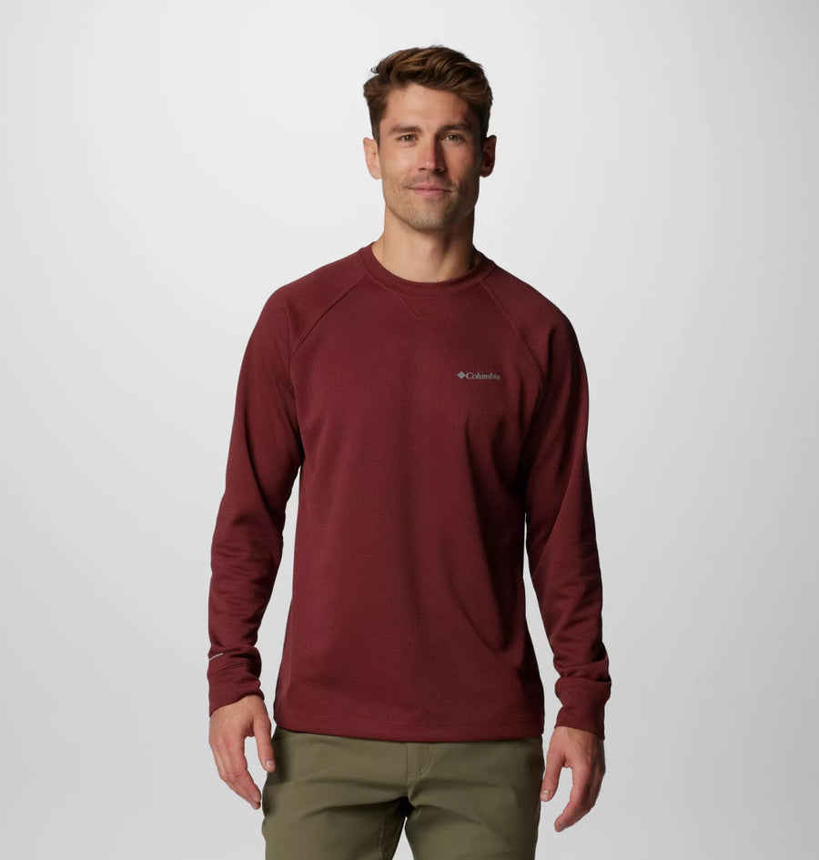 AM4563 Black Mesa Waffle Knit Crew - kc clothing