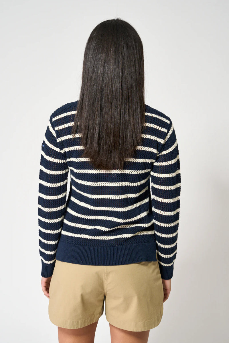 BAT1991 Striped Point Elle Knit Sweater - kc clothing