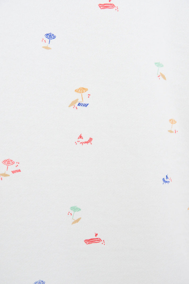 BAT2003 Beach Print Sweatshirt - kc clothing