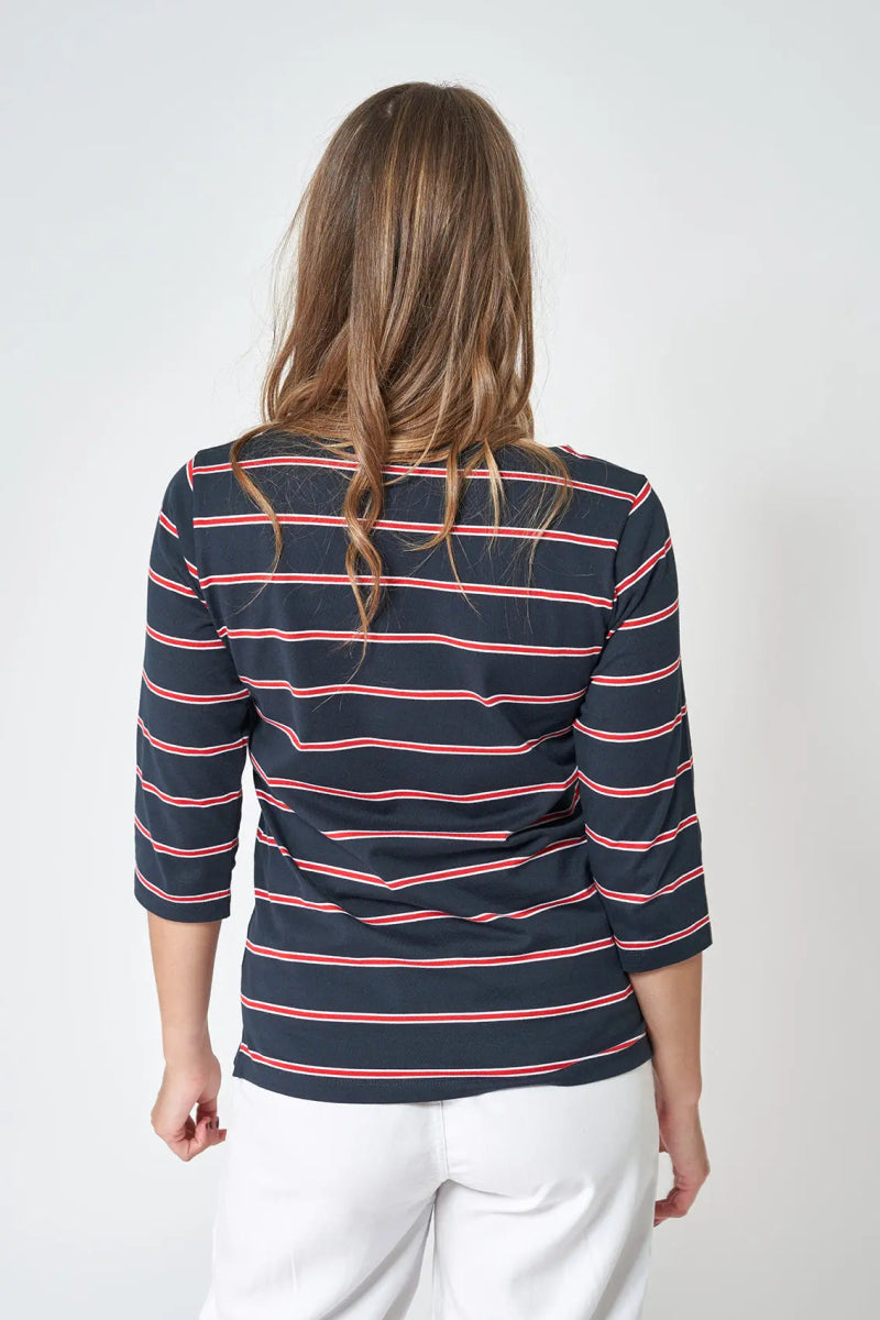 BAT2057 Striped T Shirt - kc clothing