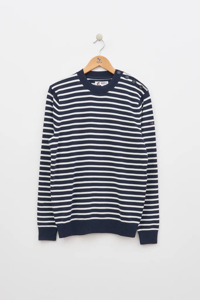 BAT2067 Nautical Striped Jersey Sweater - kc clothing