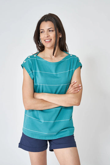 BAT2091 Thin Stripe T Shirt - kc clothing