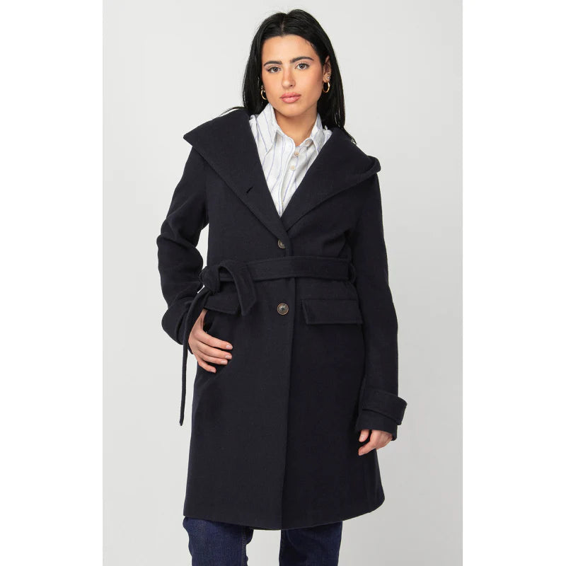 BT2429012 L/S Hooded Trench Coat