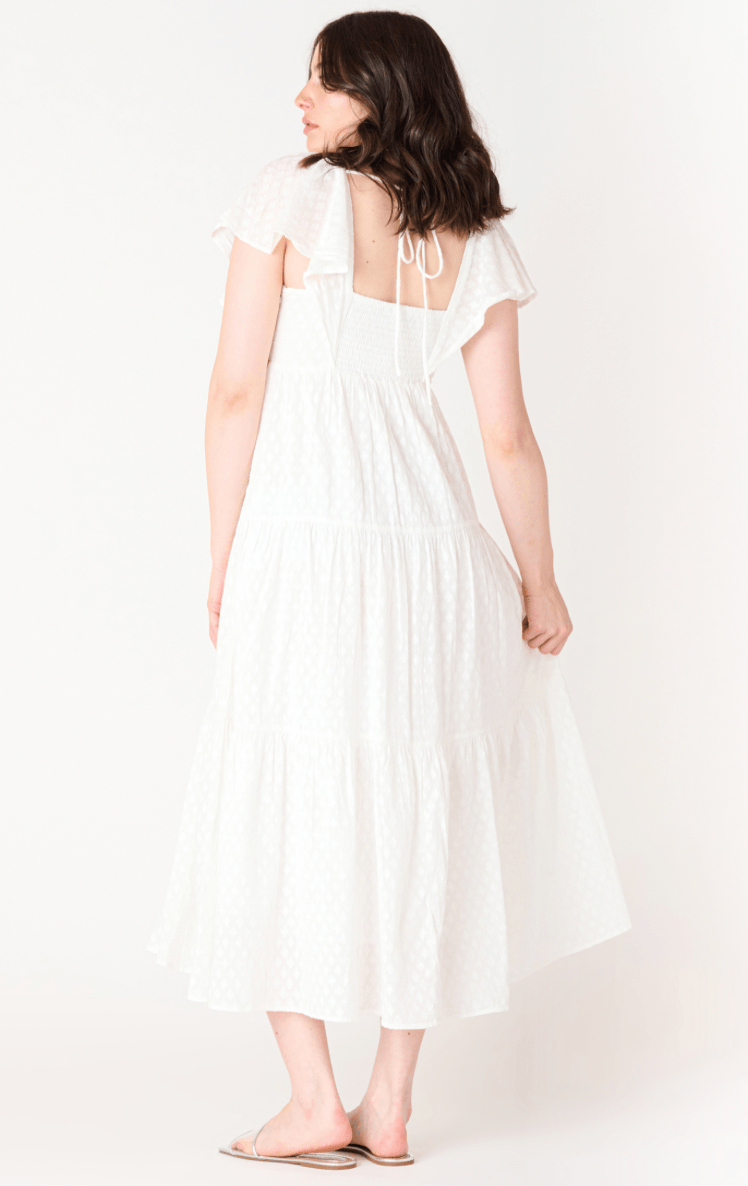 BT2522532 Flutter Sleeve Tie Back Mid iDress - kc clothing