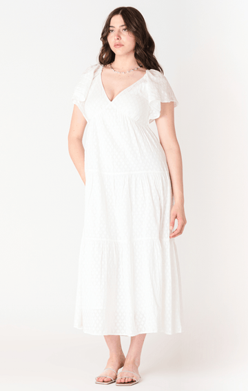 BT2522532 Flutter Sleeve Tie Back Mid iDress - kc clothing