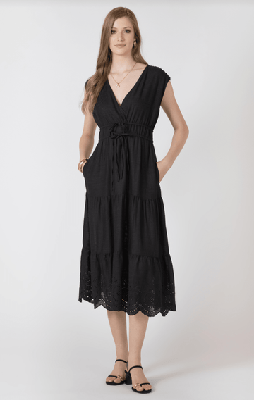 black tape dresses Jada Formal Draped Pearl Dress main image 1