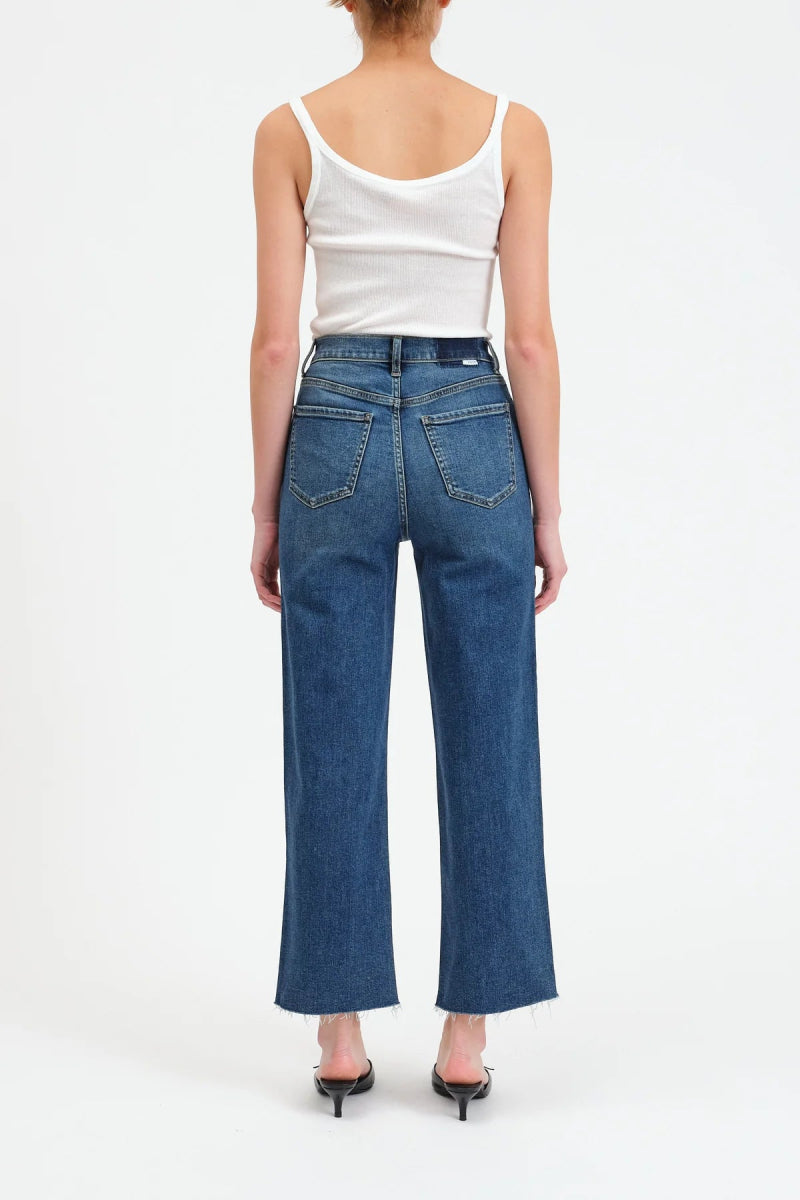 DZ00016204 Pleaser High Rise Wide Ankle Jean - kc clothing