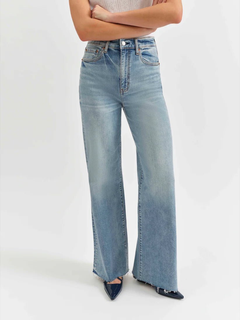 DZ00016205 Far Out High Rise Wide Leg Jeans - kc clothing