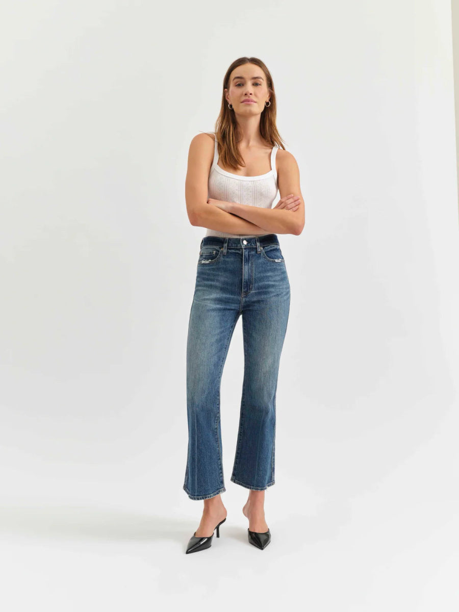 DZ00016233 Soho High Rise Ankle Flare Jean - kc clothing