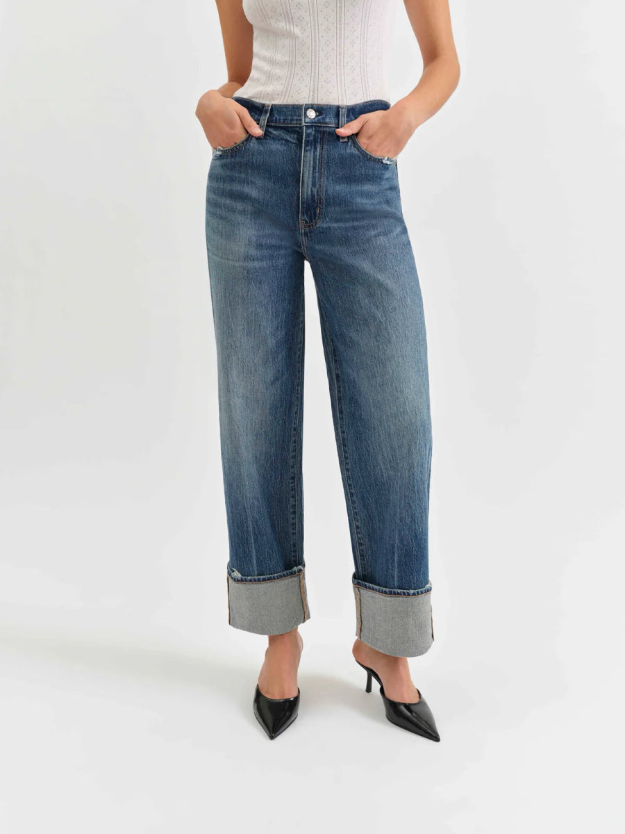 DZ00016366 East Side High Rise Loose Jean - kc clothing