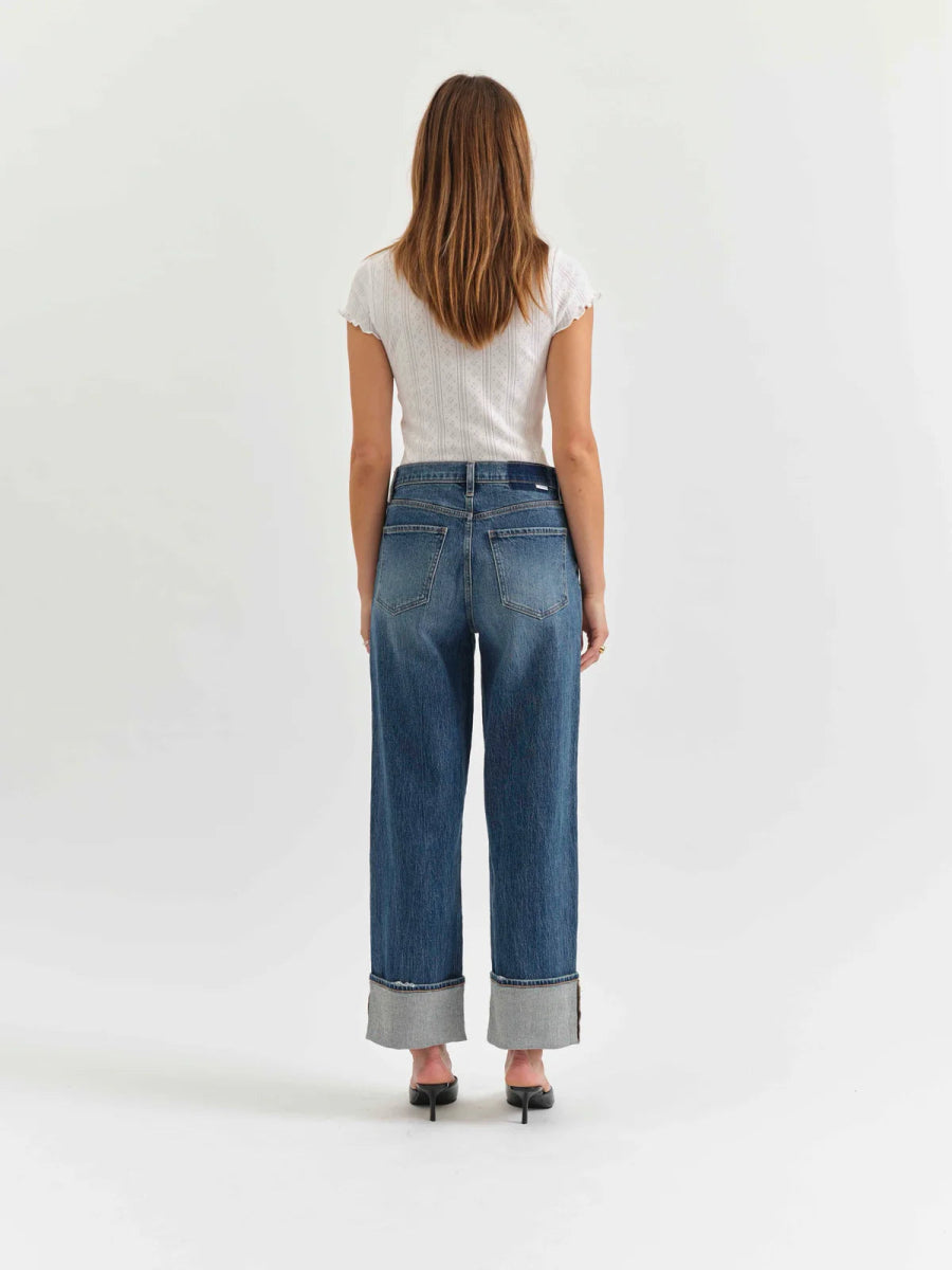 DZ00016366 East Side High Rise Loose Jean - kc clothing