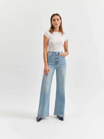 DZ00017190 Far Out High Rise Wide Leg Jean - kc clothing