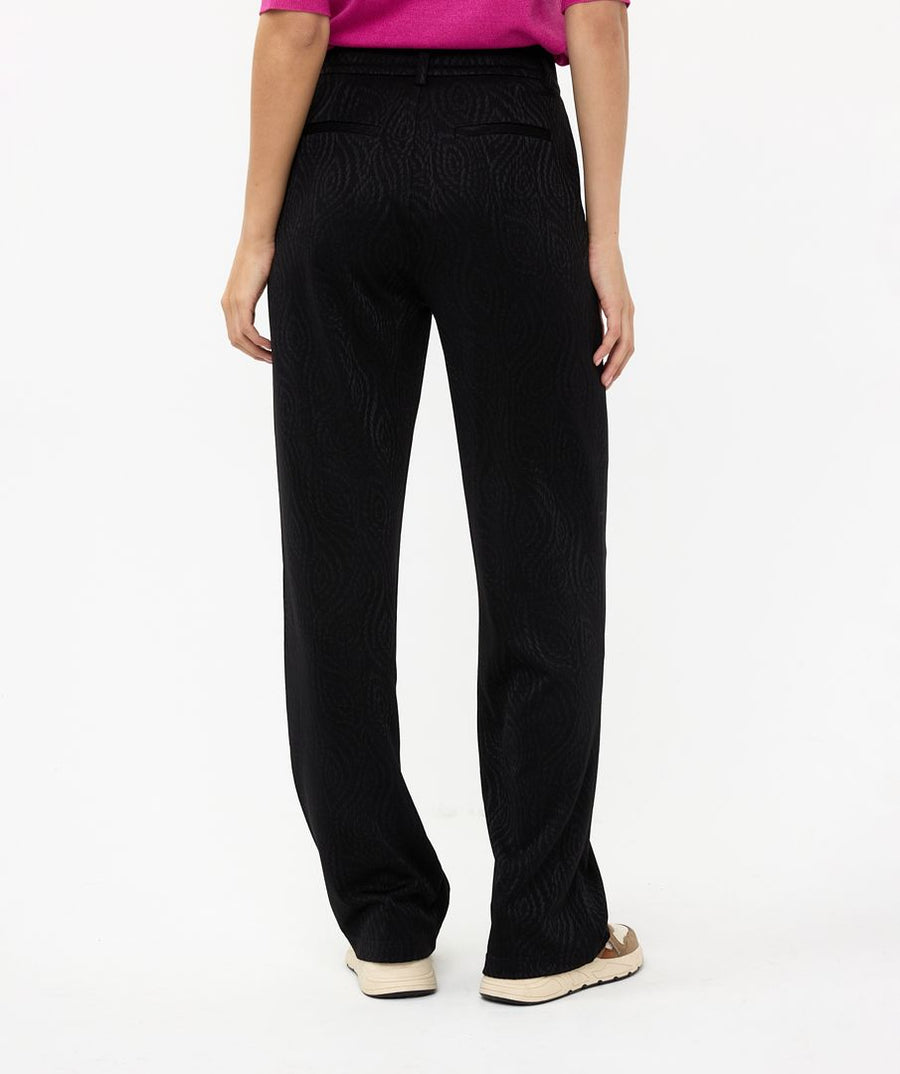 EQ2410529 Textured Wide Leg Trouser - kc clothing