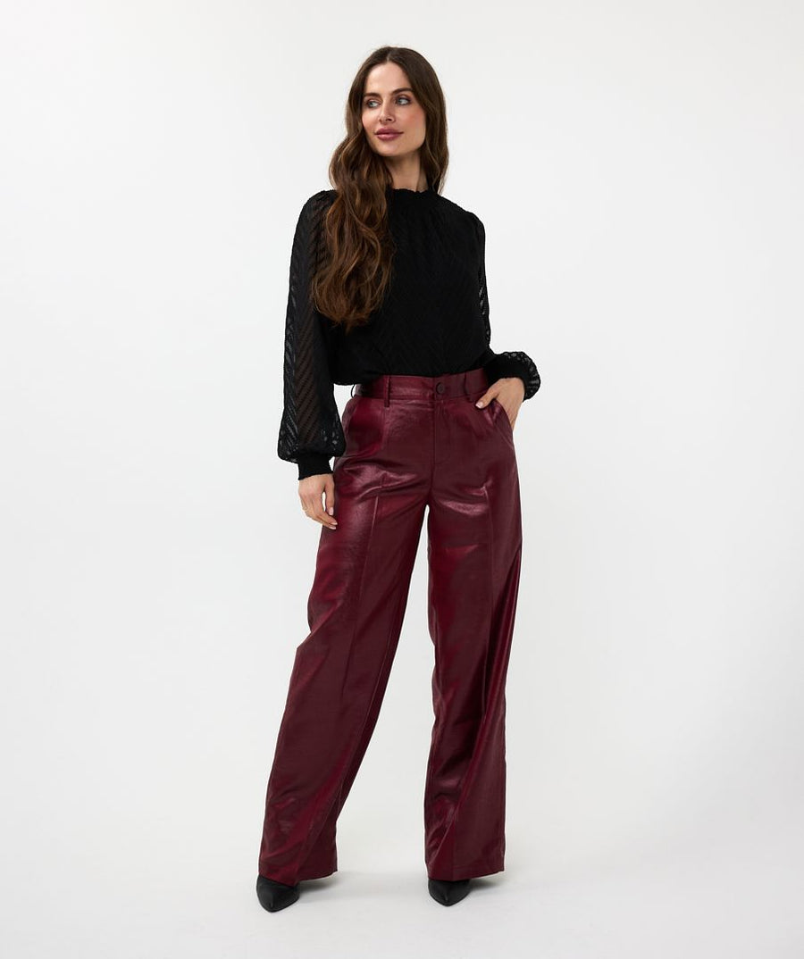 EQ2414531 Chevron Print Blouse - kc clothing