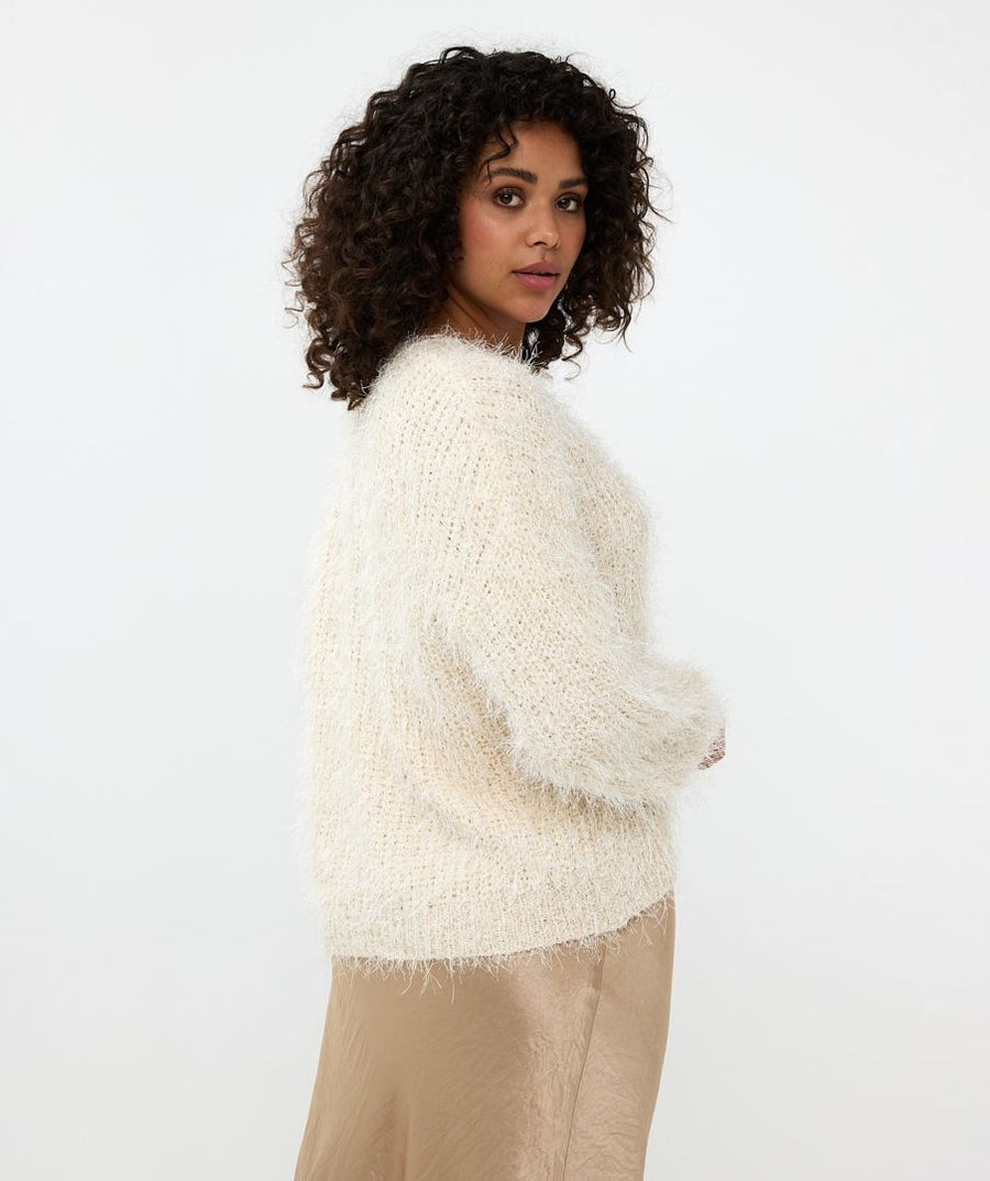 EQ2418505 Crop Furry Sweater