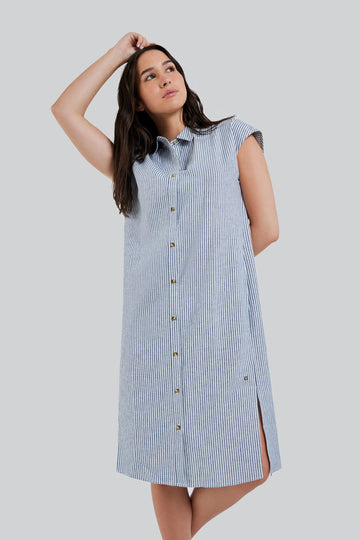 FIG33204 Kelly Shirt Dress - kc clothing