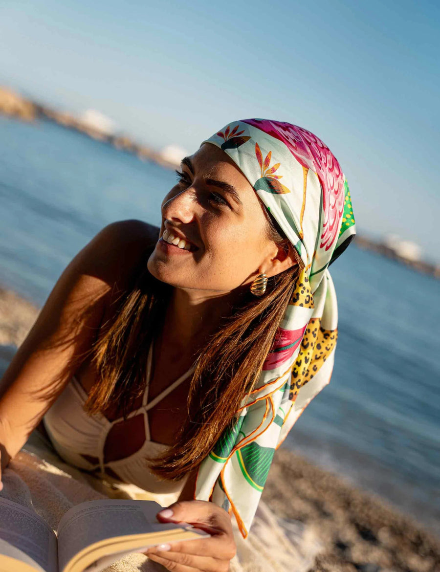 FR632028 Jungle Print Scarf - kc clothing