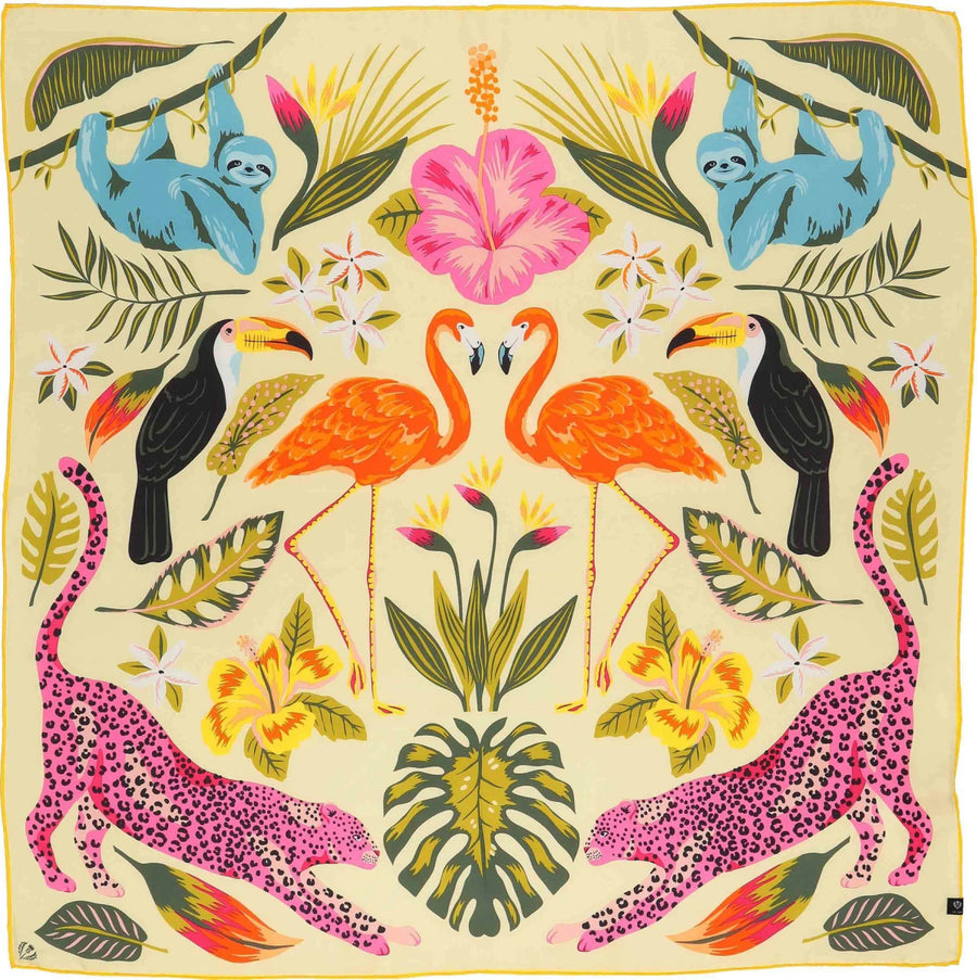 FR632028 Jungle Print Scarf - kc clothing