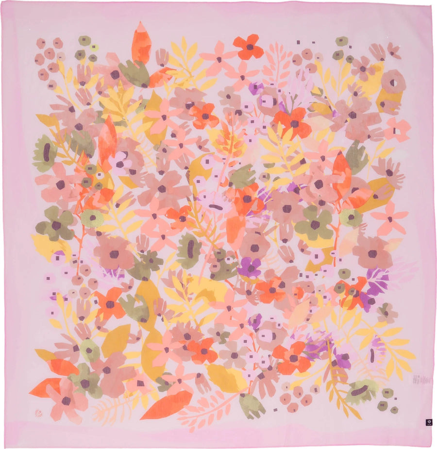 FR633026 Geometric Floral Scarf - kc clothing