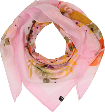 FR633026 Geometric Floral Scarf - kc clothing