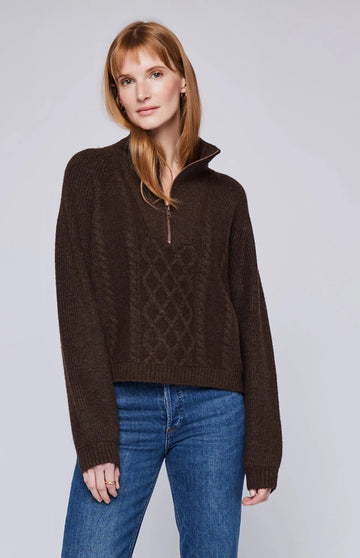 GF2409 - 3057 Georgie Zip Sweater - kc clothing