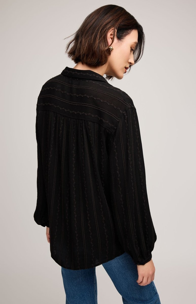 GF25092893 Solana Button Down with Embroidery - kc clothing