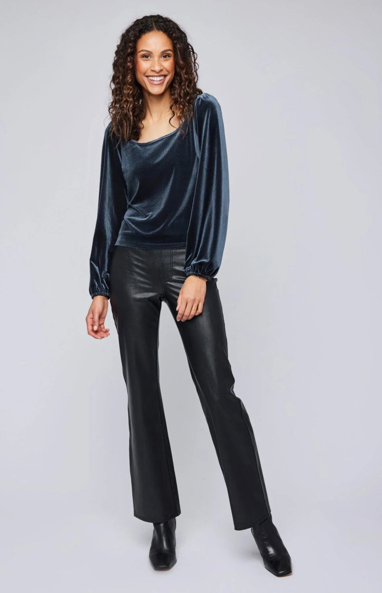GFX2410 - 2748 Ariana Velour Top - kc clothing