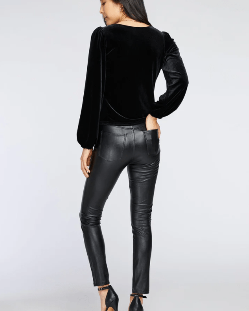 GFX2410 - 2748 Ariana Velour Top - kc clothing