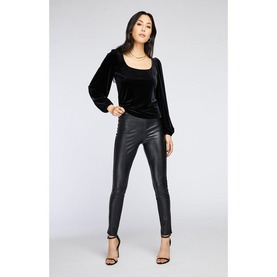 GFX2410 - 2748 Ariana Velour Top - kc clothing
