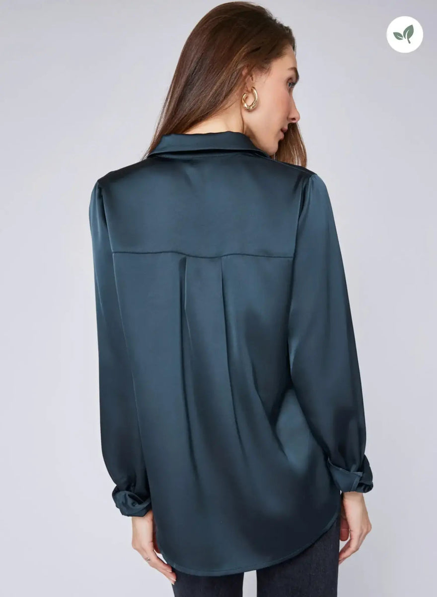 GFX2410 - 2849 Winslow Satin Blouse - kc clothing