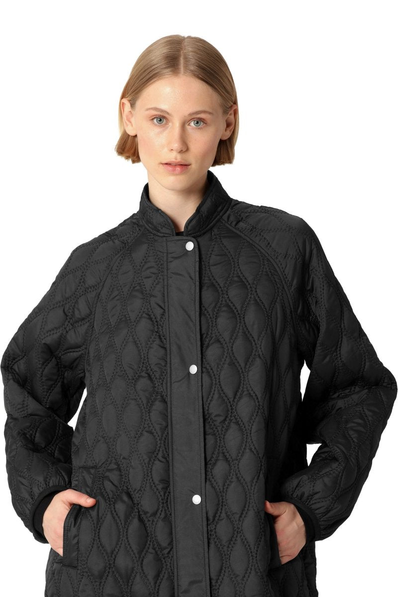 IJAROS05 Mandarin Quilt Jacket - kc clothing