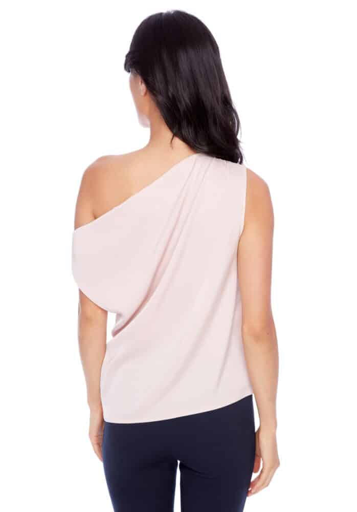 ILTM248005 Round Hem Cowl Neck Top - kc clothing