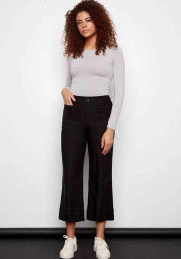 ILTM426014 Wide Leg No Waistband Pants - kc clothing