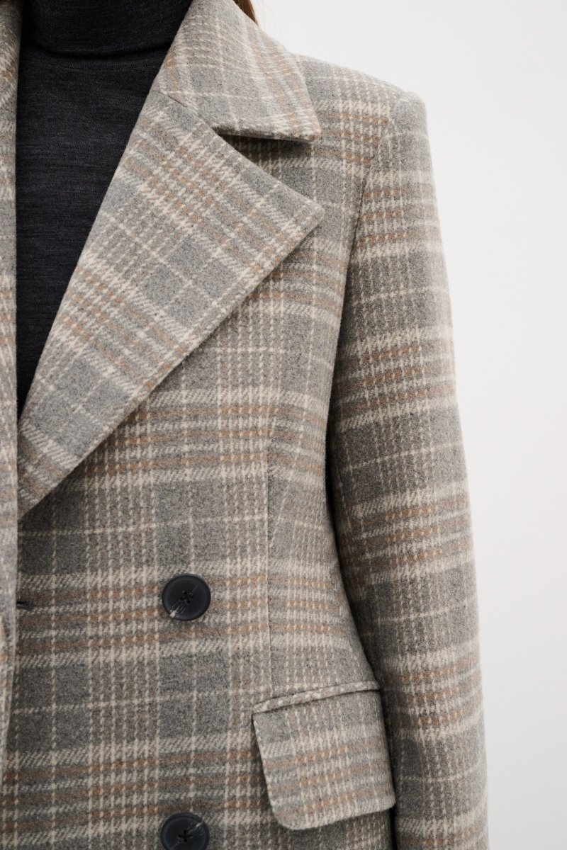 INW30110646 Yoh Thora Lapel Coat - kc clothing